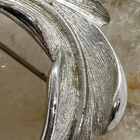 Vintage Lot of 3 Signed Monet Krementz Emmons Silver Tone Pin‎ Brooch Rhinestone - Picture 7 of 16